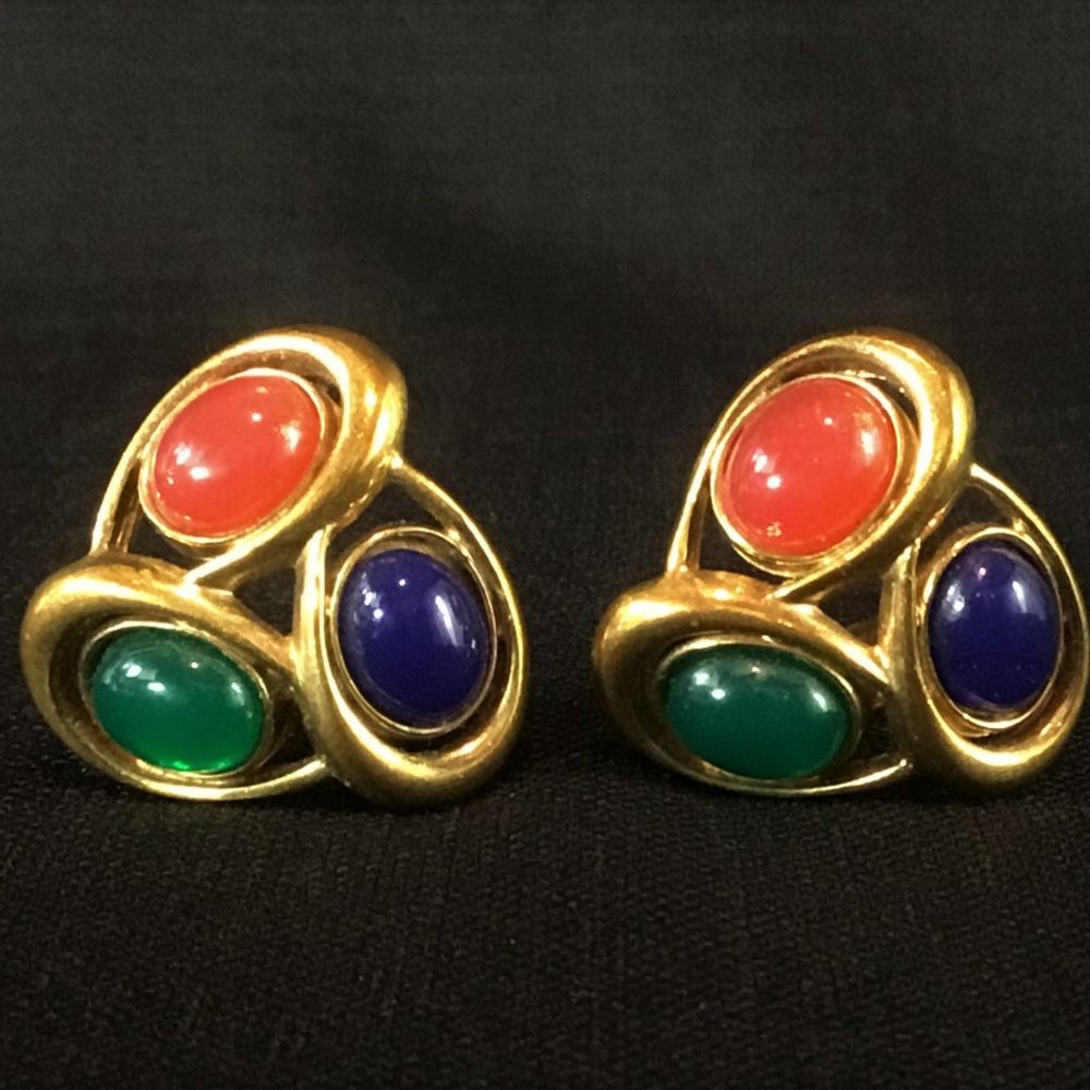 Vintage Vendome Clip On Earrings